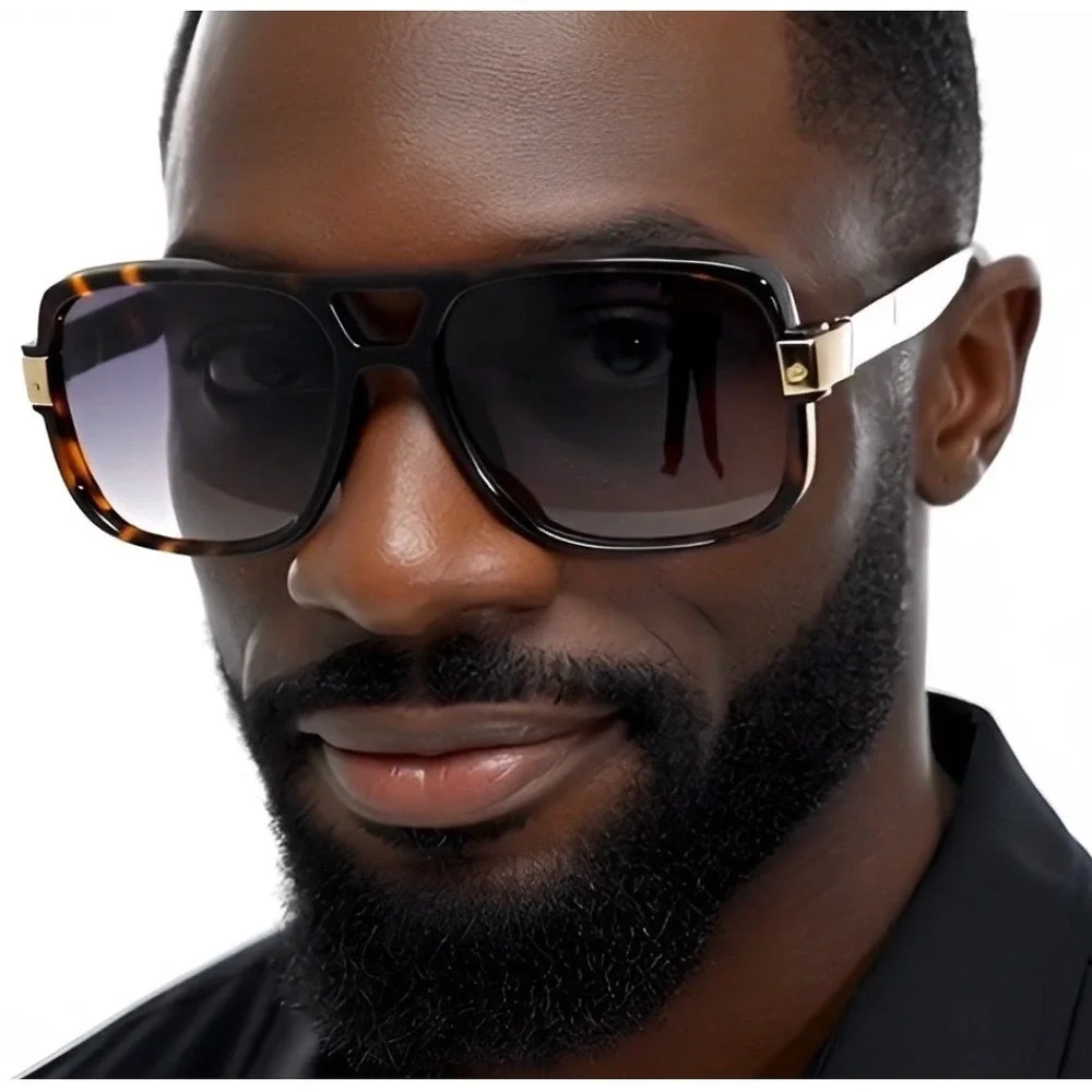 Streetwear Men Sunglasses Hip Hop Cholo Style Rapper Shades Elegant Classy Retro